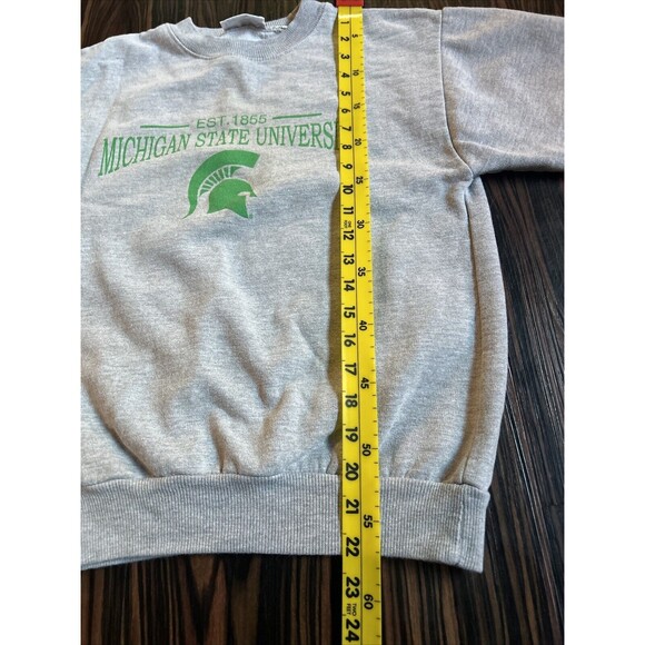 Vintage Michigan State Sweatshirt Youth Size Medium 10-12 College Wear USA 90s - Picture 5 of 6